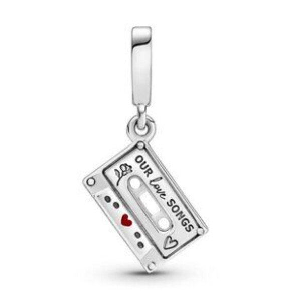 Pandora Silver Mix Tape Bracelet Charm - Picture 3 of 4